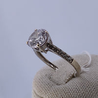 Bague solitaire or jaune 2,2 g