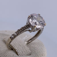 Bague solitaire or jaune 2,2 g