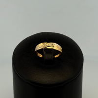 Bague anneau gravé or jaune 1,66 g
