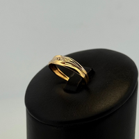 Bague anneau gravé or jaune 1,66 g