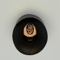 Bague chevalière or jaune 8,11 g