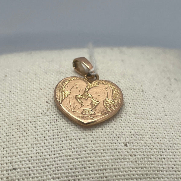 Pendentif cœur or jaune 1,36 g