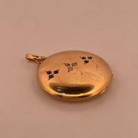 Pendentif russe décor floral or jaune 5,08 g