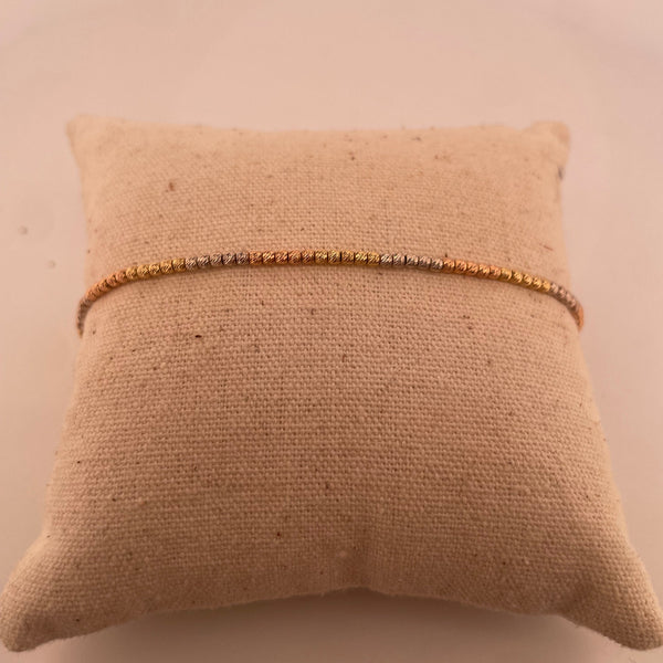 Gourmette aux boules or jaune 3,02 g