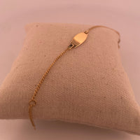 Bracelet identité enfant or jaune 1,78 g