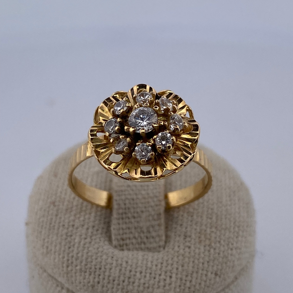 Bague choux or jaune 3,13 g