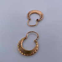 Boucles d'oreilles créoles or jaune 1,14 g