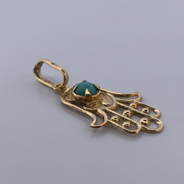 Pendentif main de Fatma or jaune 0,95 g