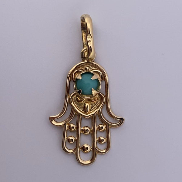Pendentif main de Fatma or jaune 0,95 g