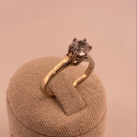 Bague pierre solitaire or jaune 2,88 g