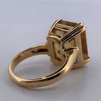 Bague citrine or jaune 12,23 g