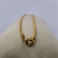 Collier maille corde or jaune 11,13 g