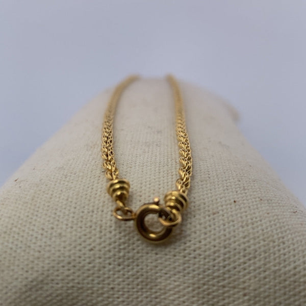 Collier maille corde or jaune 11,13 g