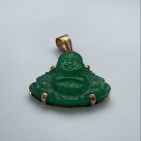 Pendentif Bouddha jade or jaune 4,44 g