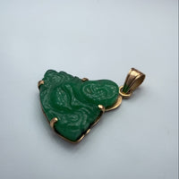 Pendentif Bouddha jade or jaune 4,44 g