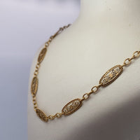 Collier Filigrane or jaune 13,19 g