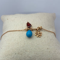 Bracelet Guerin orné de charms or jaune 2,87 g