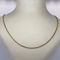 Collier maille fine classique or jaune 2,8 g