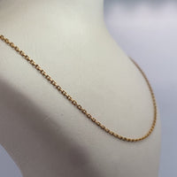 Collier maille fine classique or jaune 2,8 g