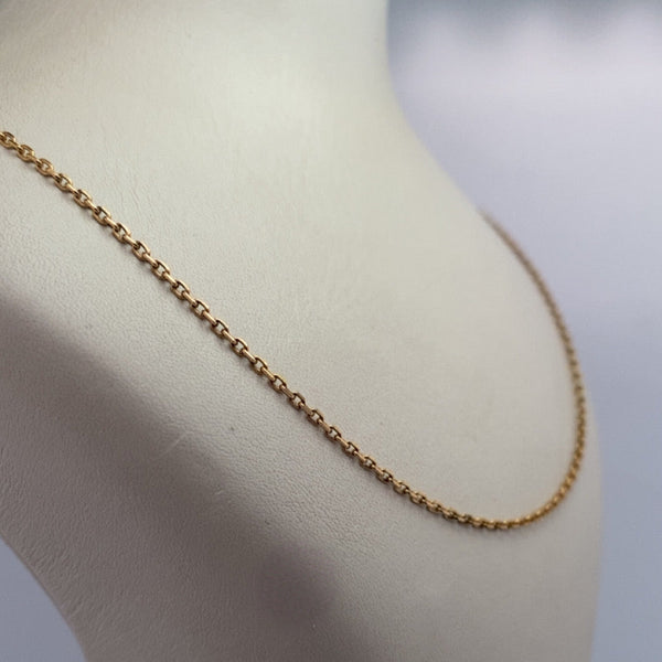 Collier maille fine classique or jaune 2,8 g