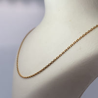 Collier maille fine classique or jaune 2,8 g