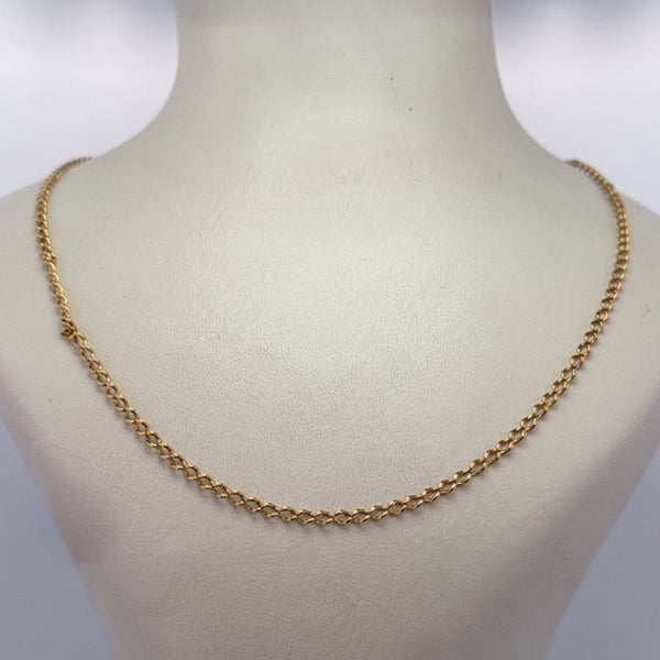 Collier maille classique or jaune 6 g