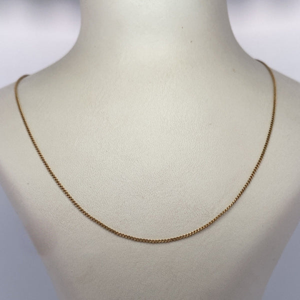 Chaîne maille fine or jaune 1,57 g