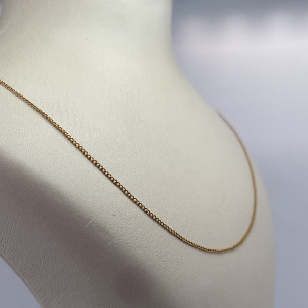 Chaîne maille fine or jaune 1,57 g