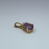 Pendentif goutte améthyste or jaune 0,78 g