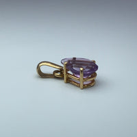 Pendentif goutte améthyste or jaune 0,78 g