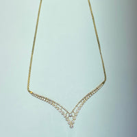 Collier avec pierres or jaune 8,47 g