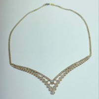 Collier avec pierres or jaune 8,47 g