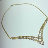 Collier avec pierres or jaune 8,47 g