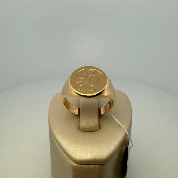 Bague chevalière or jaune 15,61 g