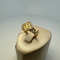 Bague fleur de vie or jaune 2,34 g