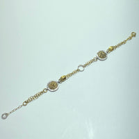 Bracelet avec médaillons décoratifs or jaune 10,4 g