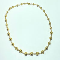 Collier maille boule or jaune 22,84 g