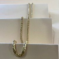 Collier maille palmier or jaune 7,47 g