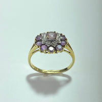 Bague avec améthyste or jaune 3,11 g