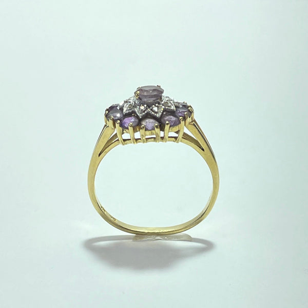 Bague avec améthyste or jaune 3,11 g