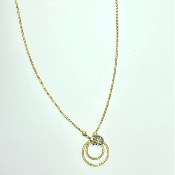 Collier avec pendentif or jaune 9,35 g