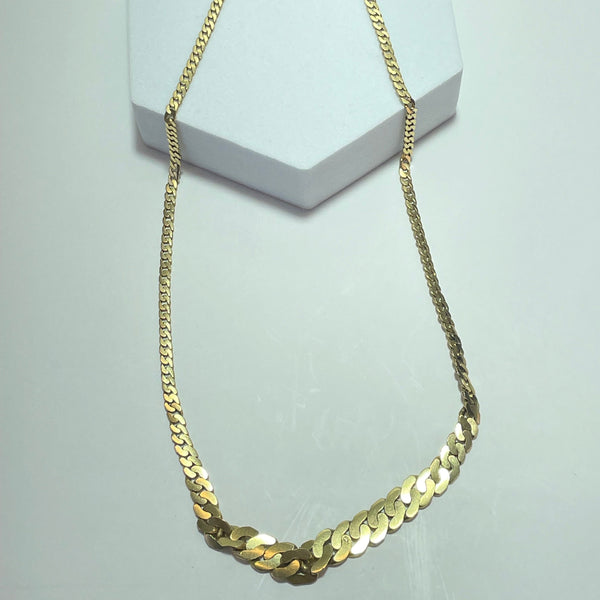 Collier maille gourmette or jaune 14,97 g