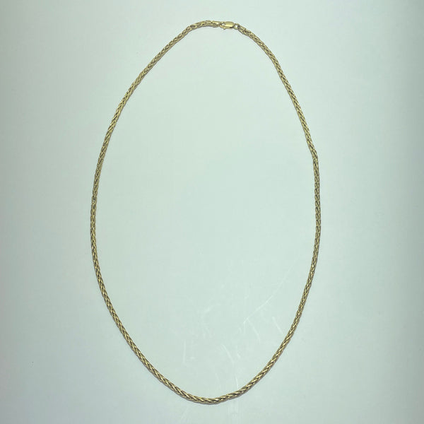 Collier maille palmier or jaune 7,47 g