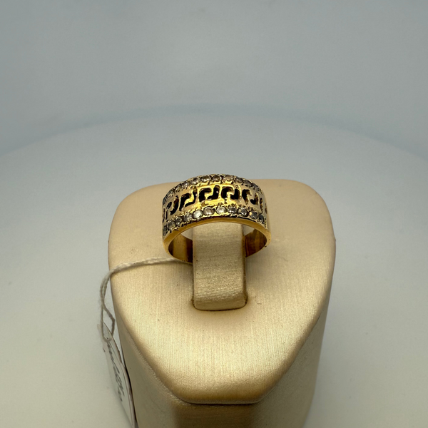 Bague ajourée or jaune 2,92 g