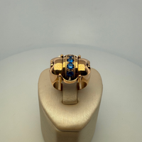 Bague sertie or jaune 7,72 g