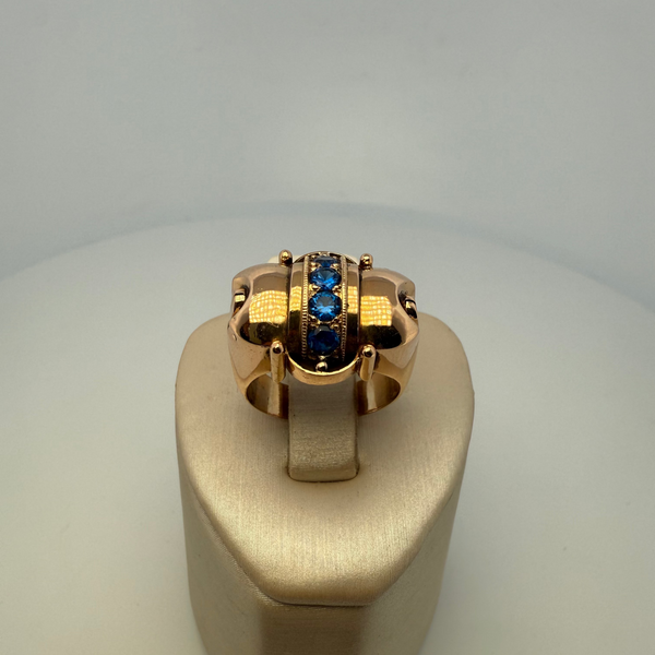 Bague sertie or jaune 7,72 g