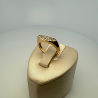 Bague pavée scintillante or jaune 3,72 g