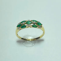 Bague avec diamant 0,16 carat or jaune 2,7 g