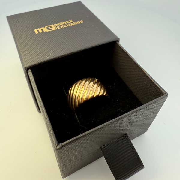 Bague bombée or jaune 6,41 g