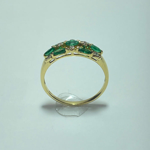 Bague avec diamant 0,16 carat or jaune 2,7 g